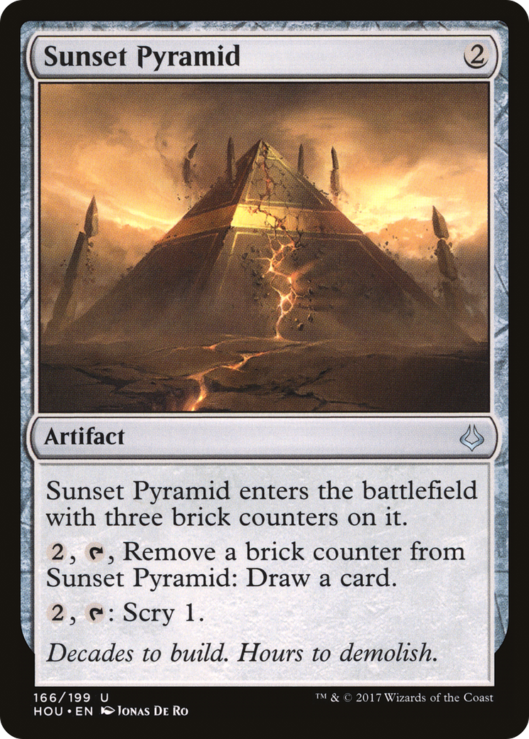 Sunset Pyramid (HOU-166) - Hour of Devastation Foil - Premium MTG Single from Wizards of the Coast - Just $0.08! Shop now at Game Crave Tournament Store