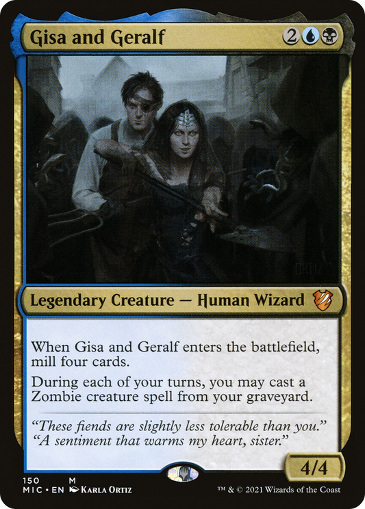 Gisa and Geralf (MIC-150) - Midnight Hunt Commander - Premium MTG Single from Wizards of the Coast - Just $0.29! Shop now at Game Crave Tournament Store