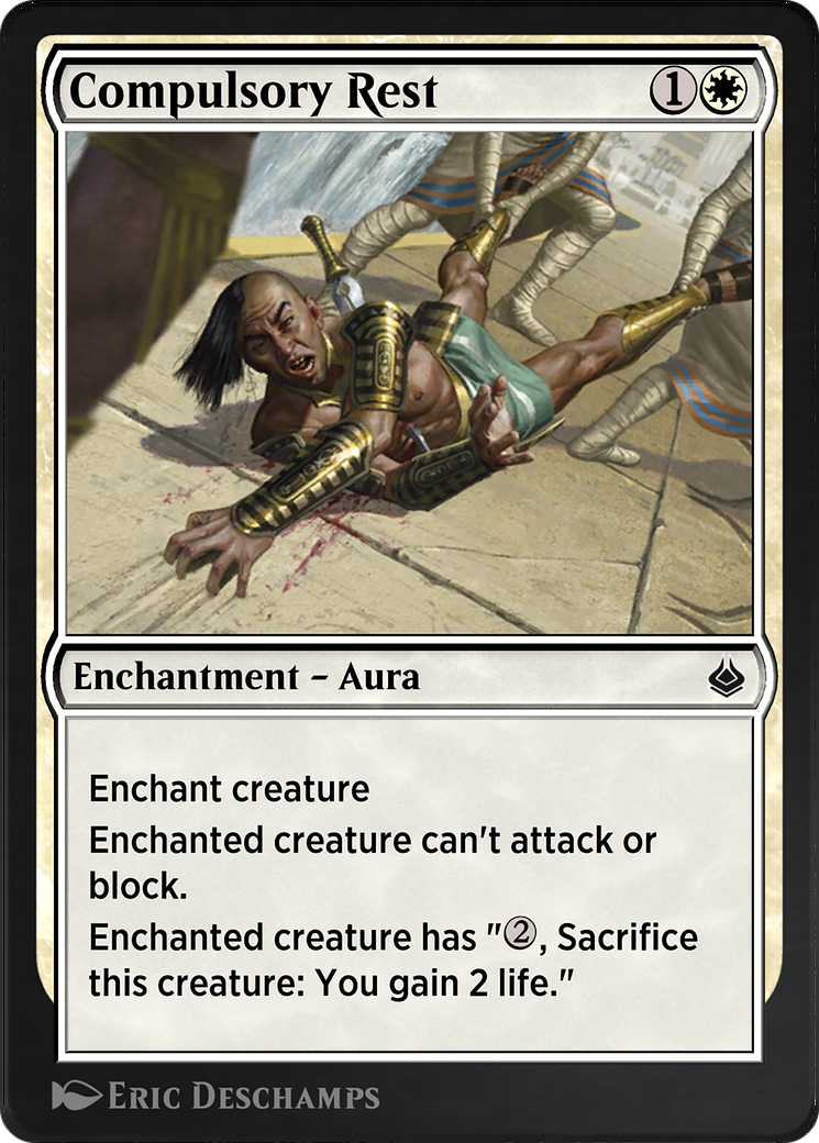 Compulsory Rest (AKR-010) - Amonkhet Remastered - Premium MTG Single from Wizards of the Coast - Just $0! Shop now at Game Crave Tournament Store