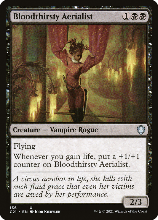 Bloodthirsty Aerialist (C21-136) - Commander 2021 - Premium MTG Single from Wizards of the Coast - Just $0.14! Shop now at Game Crave Tournament Store
