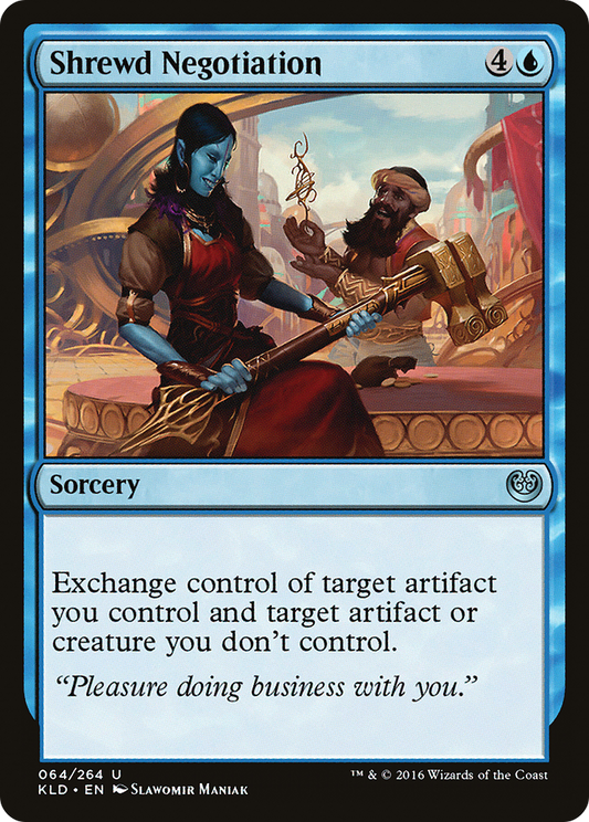 Shrewd Negotiation (KLD-064) - Kaladesh - Premium MTG Single from Wizards of the Coast - Just $0.08! Shop now at Game Crave Tournament Store