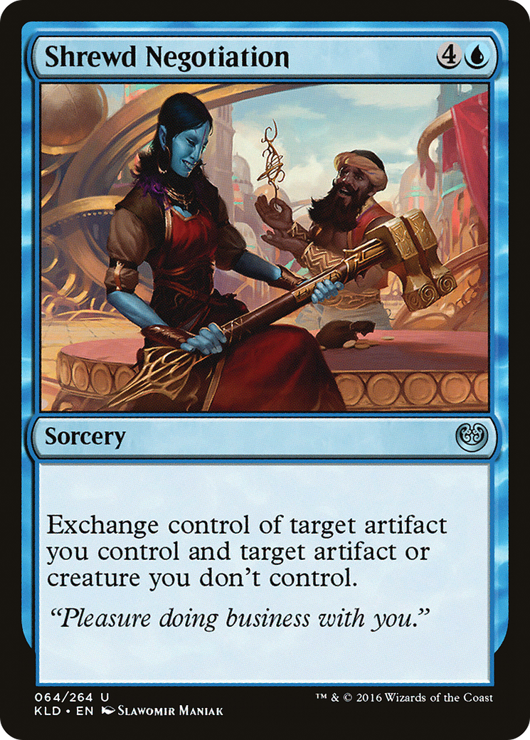 Shrewd Negotiation (KLD-064) - Kaladesh Foil - Premium MTG Single from Wizards of the Coast - Just $0.08! Shop now at Game Crave Tournament Store