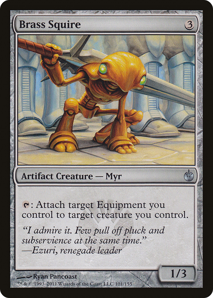 Brass Squire (MBS-101) - Mirrodin Besieged - Premium MTG Single from Wizards of the Coast - Just $0.77! Shop now at Game Crave Tournament Store