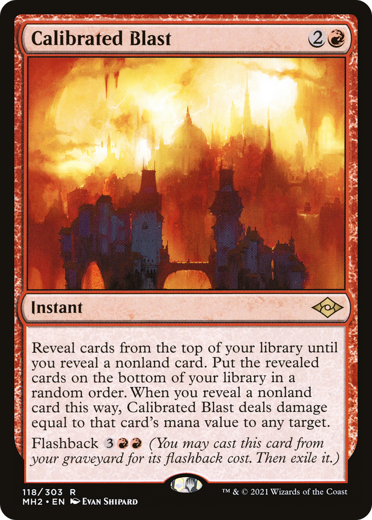 Calibrated Blast (MH2-118) - Modern Horizons 2 Foil - Premium MTG Single from Wizards of the Coast - Just $0.08! Shop now at Game Crave Tournament Store