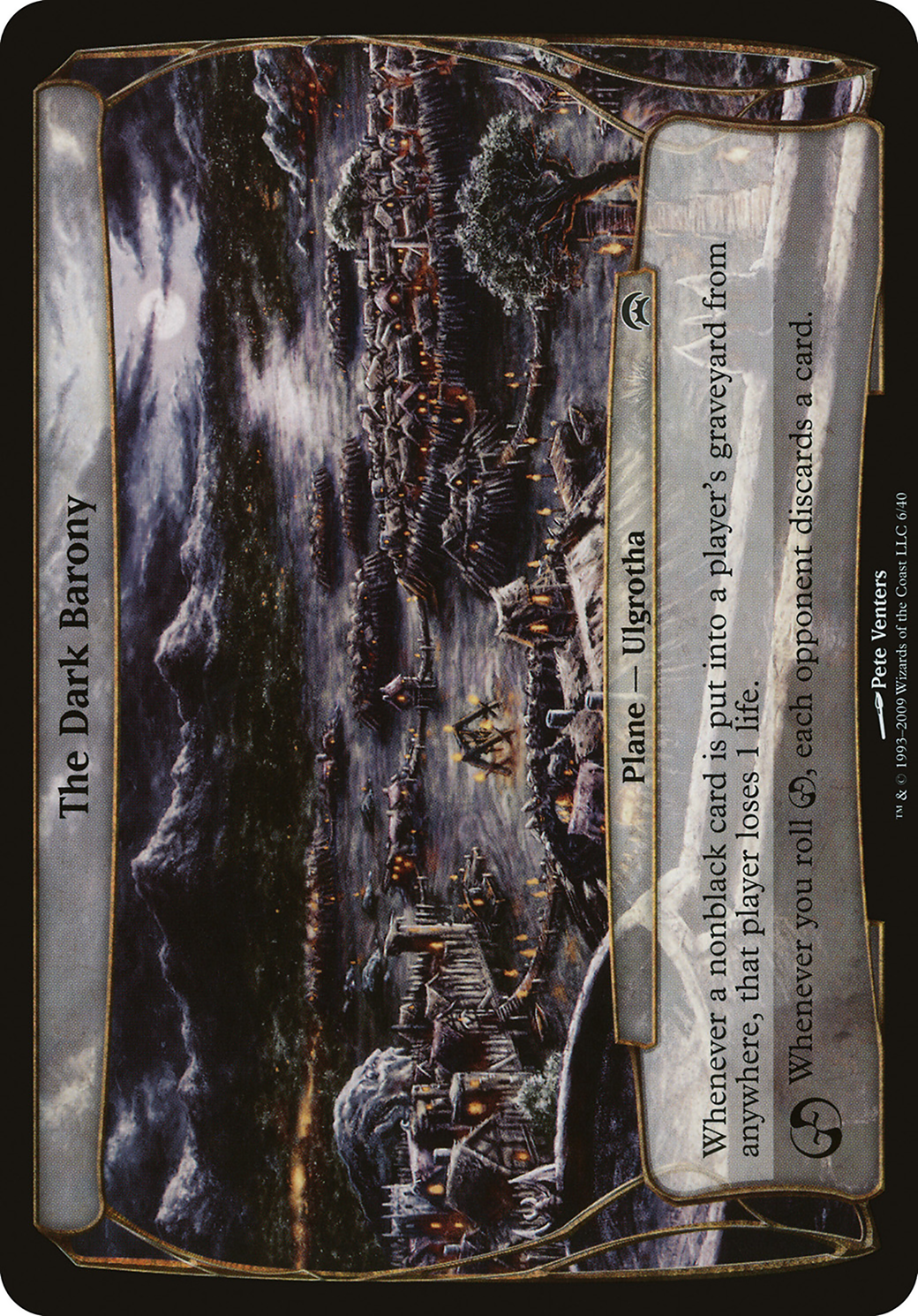 The Dark Barony (OHOP-006) - Planechase Planes - Premium MTG Single from Wizards of the Coast - Just $0.79! Shop now at Game Crave Tournament Store