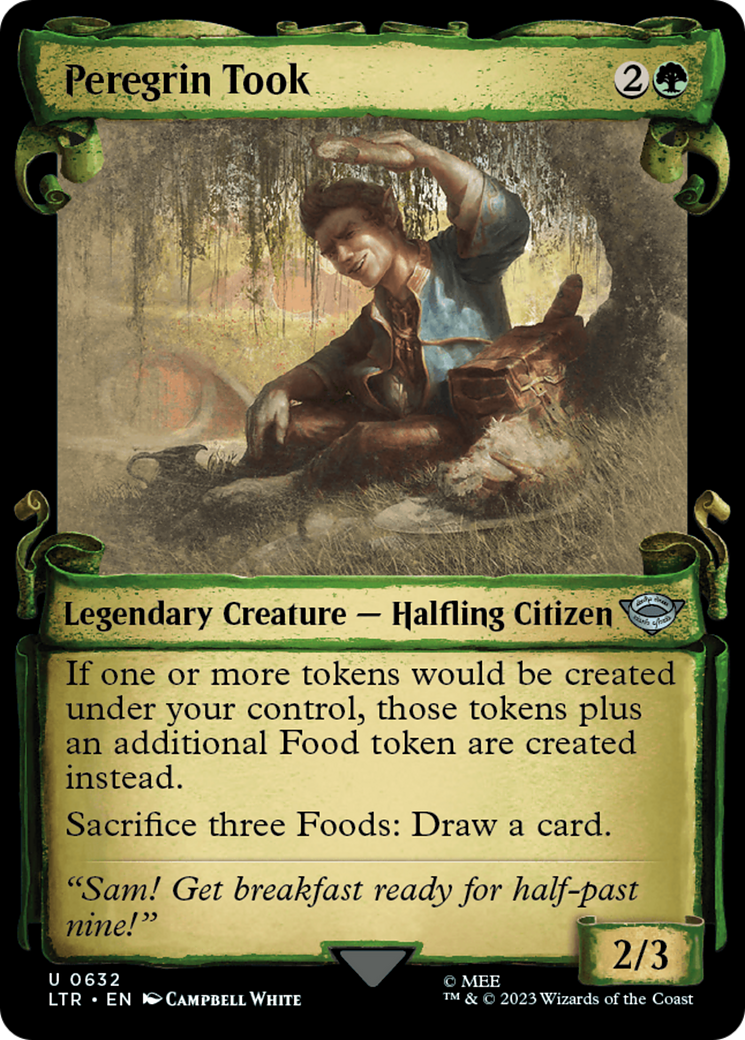 Peregrin Took (LTR-632) - The Lord of the Rings: Tales of Middle-earth: (Showcase) Foil - Premium MTG Single from Wizards of the Coast - Just $0.56! Shop now at Game Crave Tournament Store