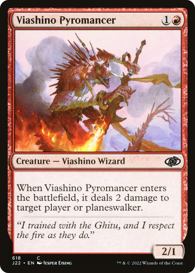 Viashino Pyromancer (J22-618) - Jumpstart 2022 - Premium MTG Single from Wizards of the Coast - Just $0.08! Shop now at Game Crave Tournament Store
