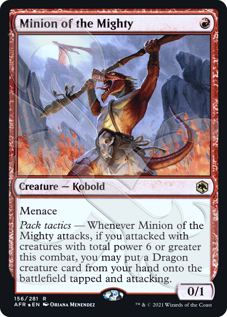 Minion of the Mighty (PAFR-156A) - Adventures in the Forgotten Realms Promos Foil - Premium MTG Single from Wizards of the Coast - Just $3! Shop now at Game Crave Tournament Store
