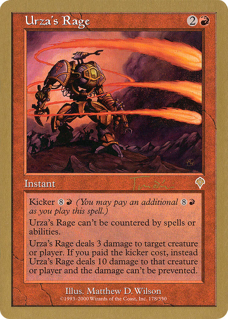 Urza's Rage (WC01-JT178) - World Championship Decks 2001 - Premium MTG Single from Wizards of the Coast - Just $0.11! Shop now at Game Crave Tournament Store