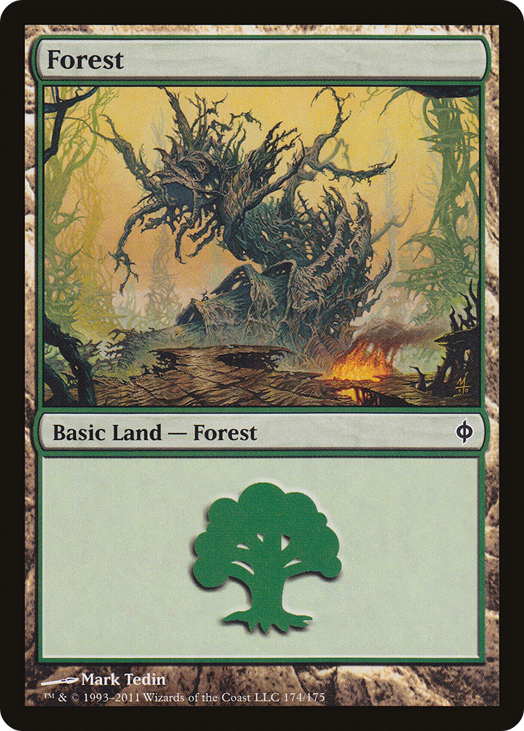 Forest (NPH-174) - New Phyrexia Foil - Premium MTG Single from Wizards of the Coast - Just $1.99! Shop now at Game Crave Tournament Store