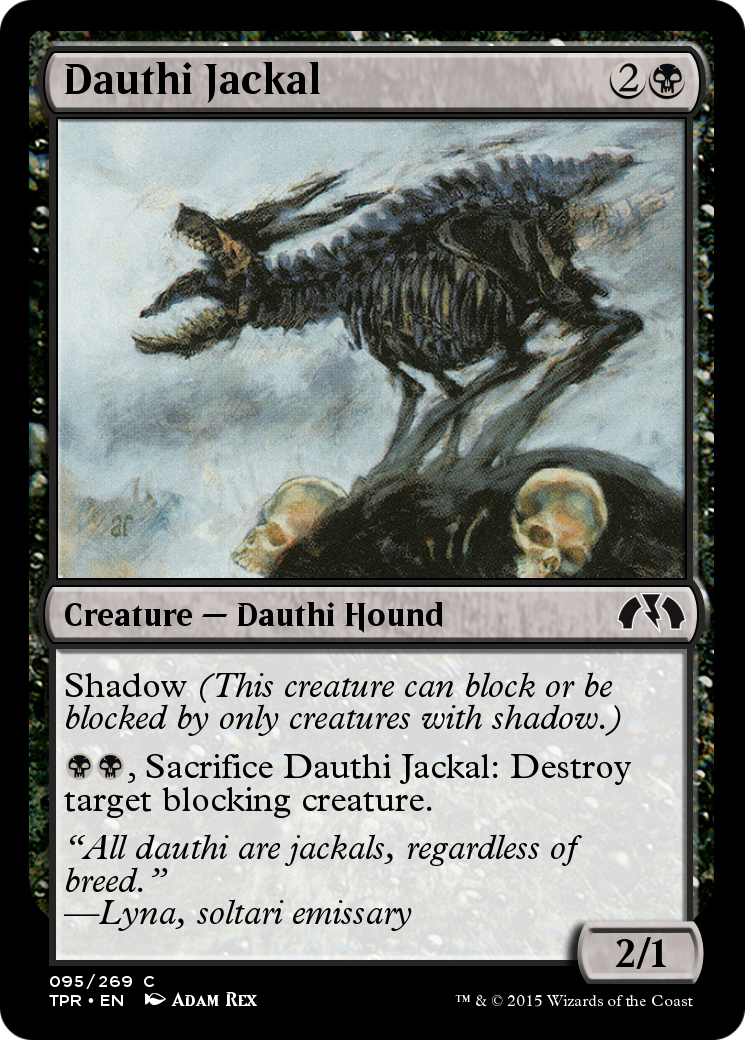 Dauthi Jackal (TPR-095) - Tempest Remastered Foil - Premium MTG Single from Wizards of the Coast - Just $0! Shop now at Game Crave Tournament Store