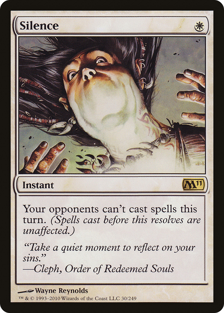 Silence (M11-030) - Magic 2011 Foil - Premium MTG Single from Wizards of the Coast - Just $5.97! Shop now at Game Crave Tournament Store