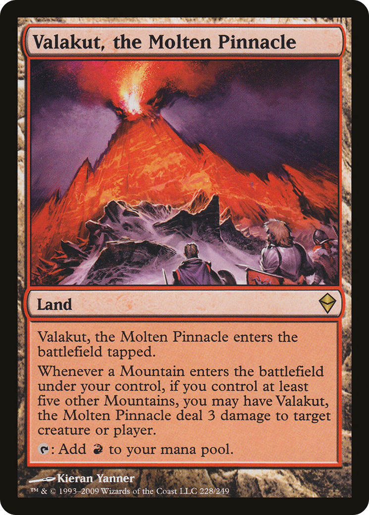 Valakut, the Molten Pinnacle (ZEN-228) - Zendikar - Premium MTG Single from Wizards of the Coast - Just $4.39! Shop now at Game Crave Tournament Store