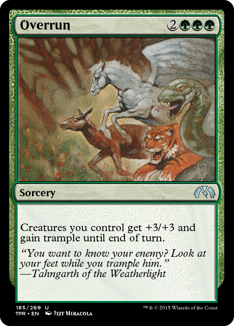Overrun (TPR-185) - Tempest Remastered Foil - Premium MTG Single from Wizards of the Coast - Just $0! Shop now at Game Crave Tournament Store