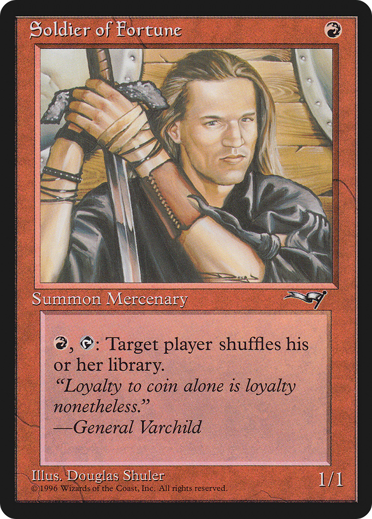 Soldier of Fortune (ALL-080) - Alliances - Premium MTG Single from Wizards of the Coast - Just $0.08! Shop now at Game Crave Tournament Store