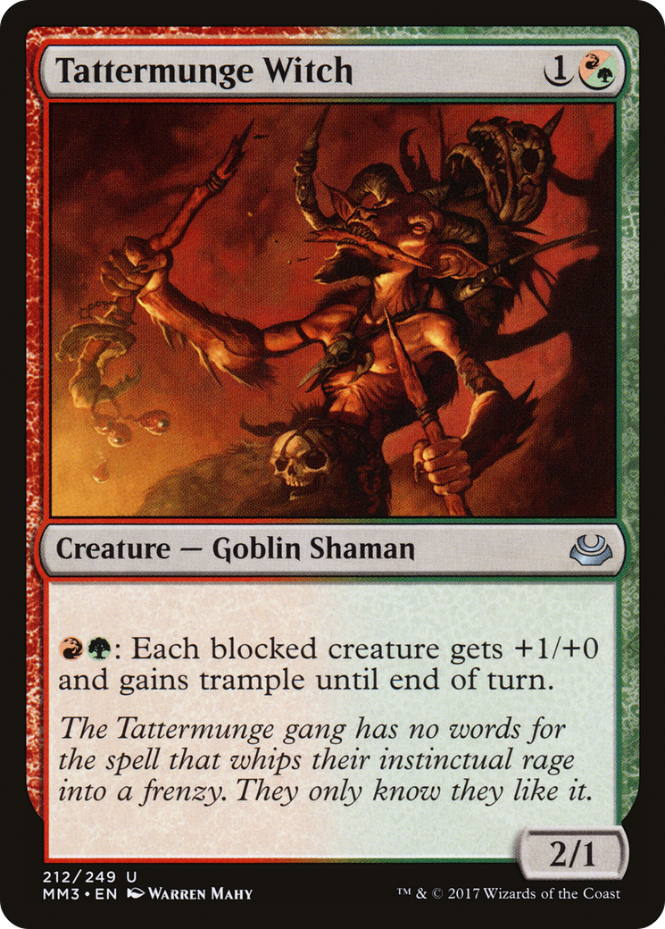 Tattermunge Witch (MM3-212) - Modern Masters 2017 Foil - Premium MTG Single from Wizards of the Coast - Just $0.08! Shop now at Game Crave Tournament Store