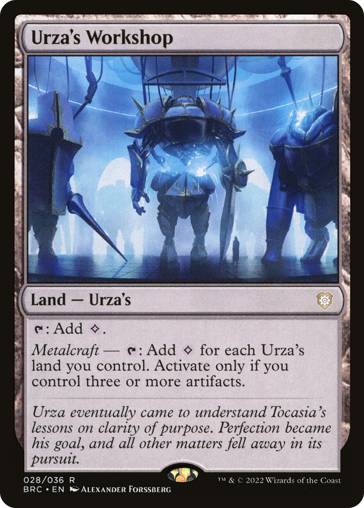 Urza's Workshop (BRC-028) - The Brothers' War Commander - Premium MTG Single from Wizards of the Coast - Just $3.53! Shop now at Game Crave Tournament Store