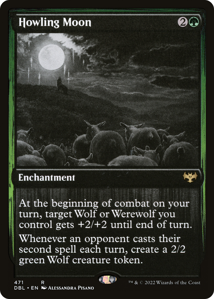 Howling Moon (DBL-471) - Innistrad: Double Feature - Premium MTG Single from Wizards of the Coast - Just $0.53! Shop now at Game Crave Tournament Store