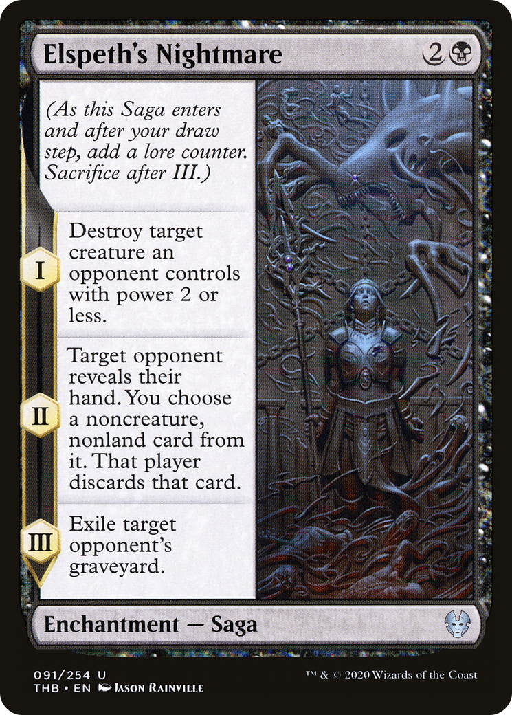 Elspeth's Nightmare (THB-091) - Theros Beyond Death - Premium MTG Single from Wizards of the Coast - Just $0.08! Shop now at Game Crave Tournament Store