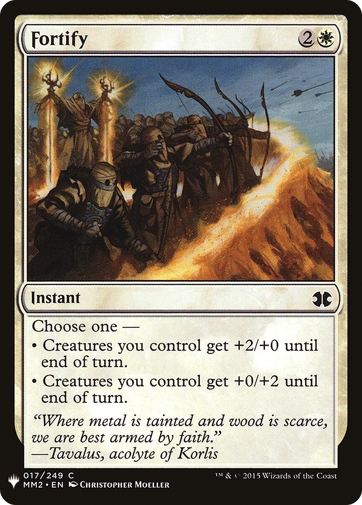 Fortify (MB1-114) - Mystery Booster - Premium MTG Single from Wizards of the Coast - Just $0.08! Shop now at Game Crave Tournament Store