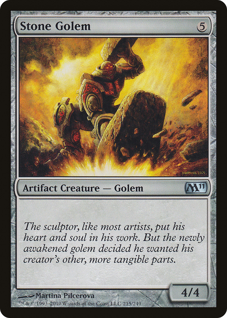 Stone Golem (M11-215) - Magic 2011 - Premium MTG Single from Wizards of the Coast - Just $0.08! Shop now at Game Crave Tournament Store
