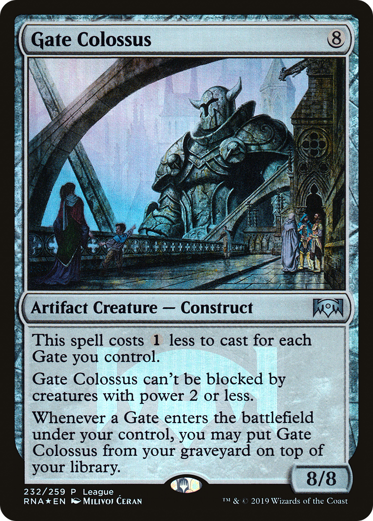 Gate Colossus (PRNA-232) - Ravnica Allegiance Promos Foil - Premium MTG Single from Wizards of the Coast - Just $0.09! Shop now at Game Crave Tournament Store