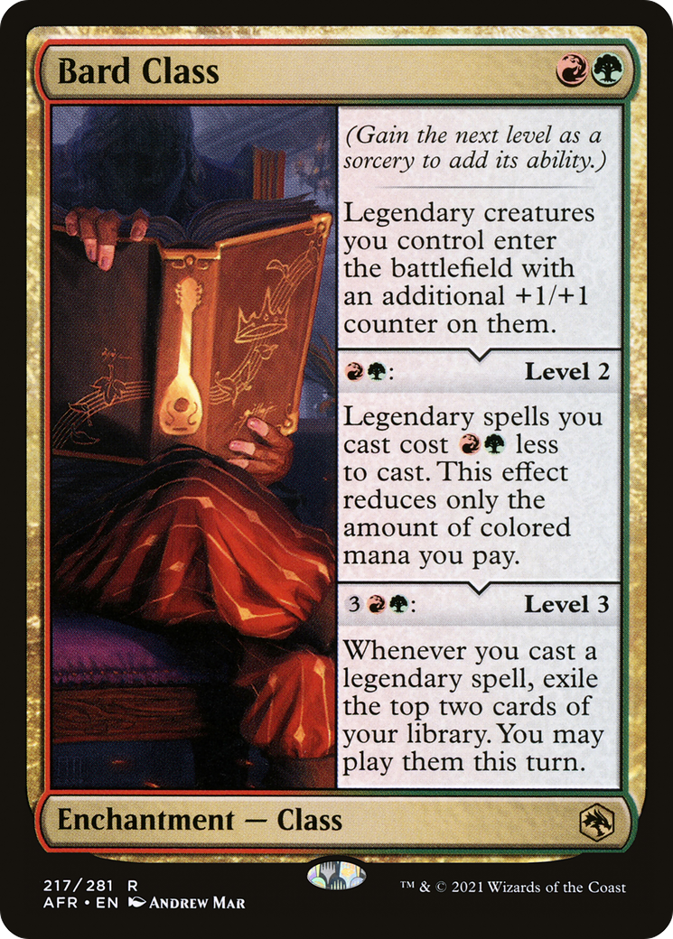 Bard Class (AFR-217) - Adventures in the Forgotten Realms Foil - Premium MTG Single from Wizards of the Coast - Just $0.29! Shop now at Game Crave Tournament Store