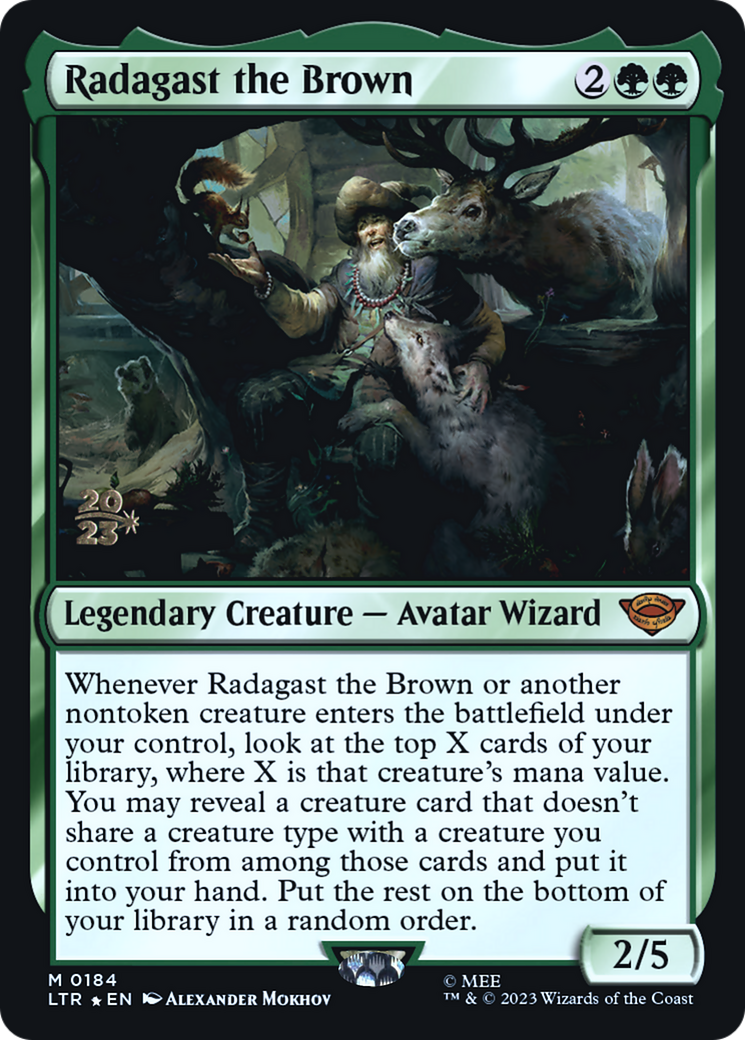 Radagast the Brown (PLTR-184S) - Tales of Middle-earth Promos Foil - Premium MTG Single from Wizards of the Coast - Just $1.22! Shop now at Game Crave Tournament Store