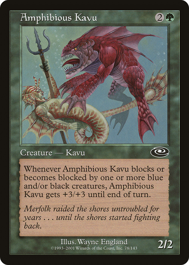 Amphibious Kavu (PLS-078) - Planeshift - Premium MTG Single from Wizards of the Coast - Just $0.08! Shop now at Game Crave Tournament Store
