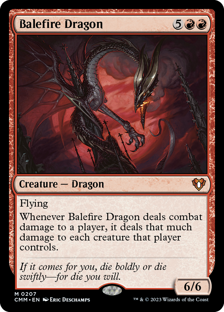 Balefire Dragon (CMM-207) - Commander Masters - Premium MTG Single from Wizards of the Coast - Just $12.16! Shop now at Game Crave Tournament Store