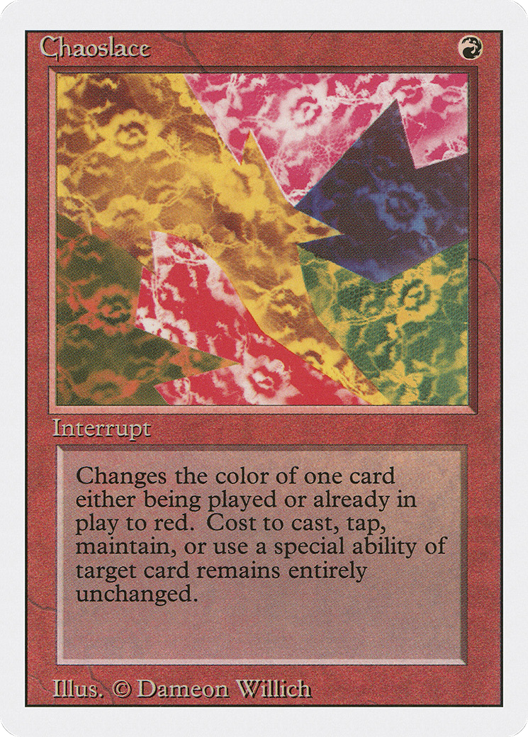 Chaoslace (3ED-141) - Revised Edition - Premium MTG Single from Wizards of the Coast - Just $0.11! Shop now at Game Crave Tournament Store