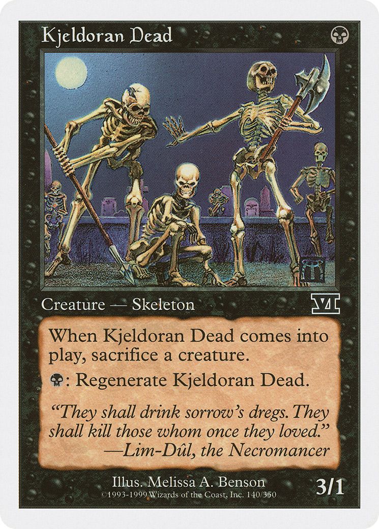 Kjeldoran Dead (6ED-140) - Classic Sixth Edition - Premium MTG Single from Wizards of the Coast - Just $0.09! Shop now at Game Crave Tournament Store