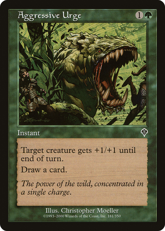 Aggressive Urge (INV-181) - Invasion Foil - Premium MTG Single from Wizards of the Coast - Just $0.13! Shop now at Game Crave Tournament Store