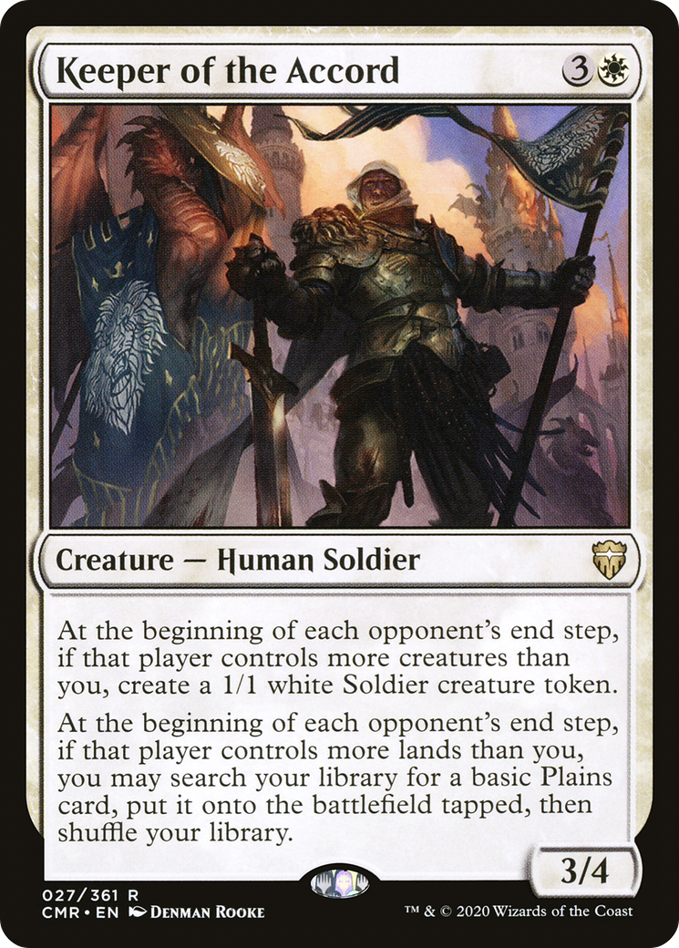 Keeper of the Accord (CMR-027) - Commander Legends Foil - Premium MTG Single from Wizards of the Coast - Just $0.13! Shop now at Game Crave Tournament Store