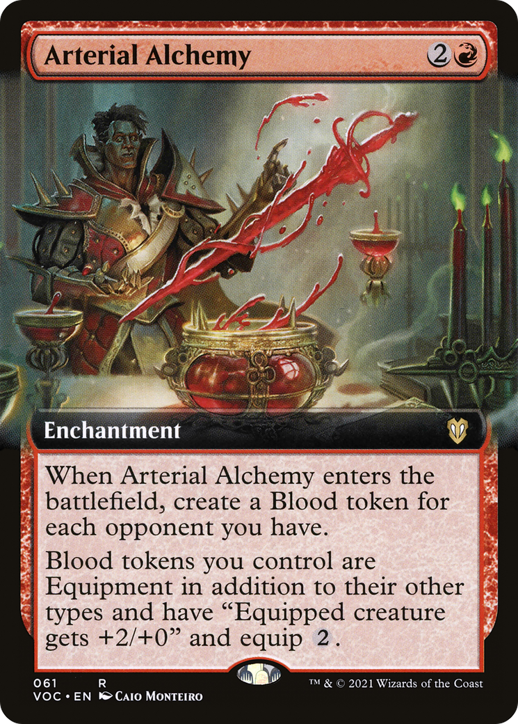 Arterial Alchemy (VOC-061) - Crimson Vow Commander: (Extended Art) - Premium MTG Single from Wizards of the Coast - Just $0.26! Shop now at Game Crave Tournament Store