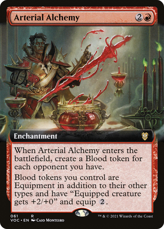 Arterial Alchemy (VOC-061) - Crimson Vow Commander: (Extended Art) - Premium MTG Single from Wizards of the Coast - Just $0.26! Shop now at Game Crave Tournament Store