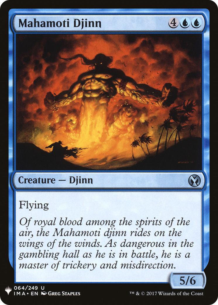 Mahamoti Djinn (MB1-419) - Mystery Booster - Premium MTG Single from Wizards of the Coast - Just $0.08! Shop now at Game Crave Tournament Store