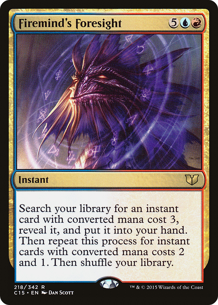 Firemind's Foresight (C15-218) - Commander 2015 - Premium MTG Single from Wizards of the Coast - Just $0.08! Shop now at Game Crave Tournament Store