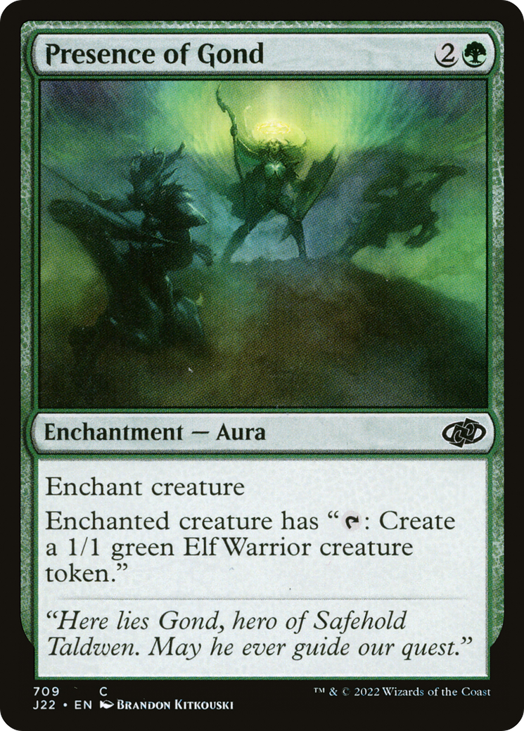 Presence of Gond (J22-709) - Jumpstart 2022 - Premium MTG Single from Wizards of the Coast - Just $0.08! Shop now at Game Crave Tournament Store