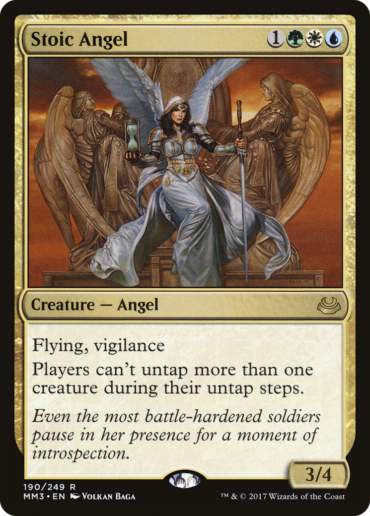 Stoic Angel (MM3-190) - Modern Masters 2017 - Premium MTG Single from Wizards of the Coast - Just $0.14! Shop now at Game Crave Tournament Store