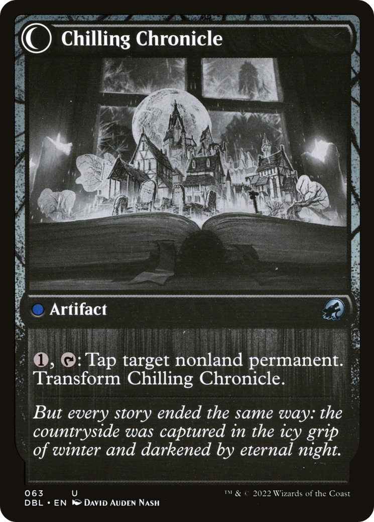 Mysterious Tome // Chilling Chronicle (DBL-063) - Innistrad: Double Feature: (Double Faced Transform) Foil - Premium MTG Single from Wizards of the Coast - Just $0.08! Shop now at Game Crave Tournament Store