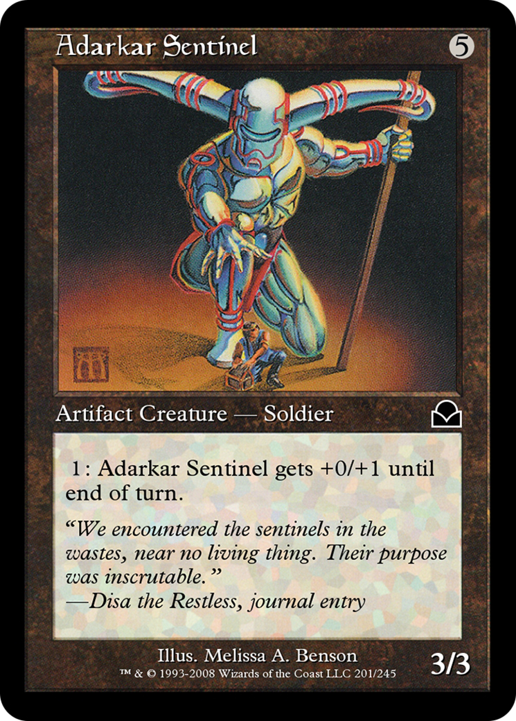 Adarkar Sentinel (ME2-201) - Masters Edition II - Premium MTG Single from Wizards of the Coast - Just $0! Shop now at Game Crave Tournament Store