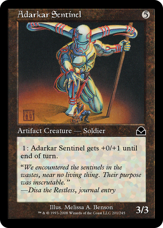 Adarkar Sentinel (ME2-201) - Masters Edition II - Premium MTG Single from Wizards of the Coast - Just $0! Shop now at Game Crave Tournament Store
