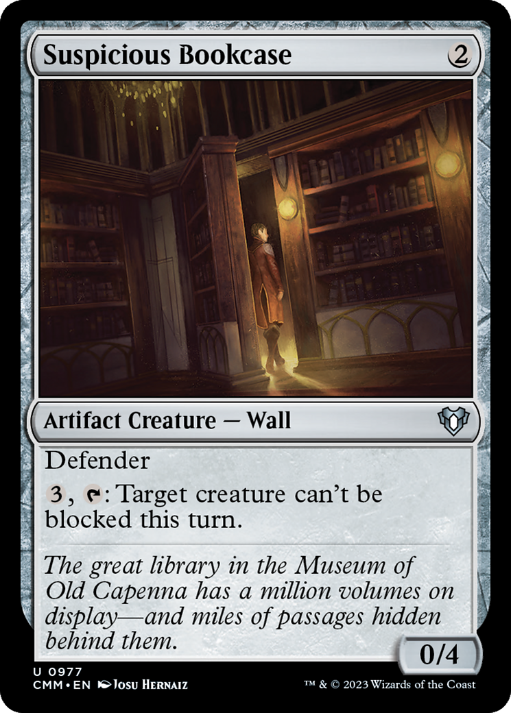Suspicious Bookcase (CMM-977) - Commander Masters - Premium MTG Single from Wizards of the Coast - Just $0.08! Shop now at Game Crave Tournament Store