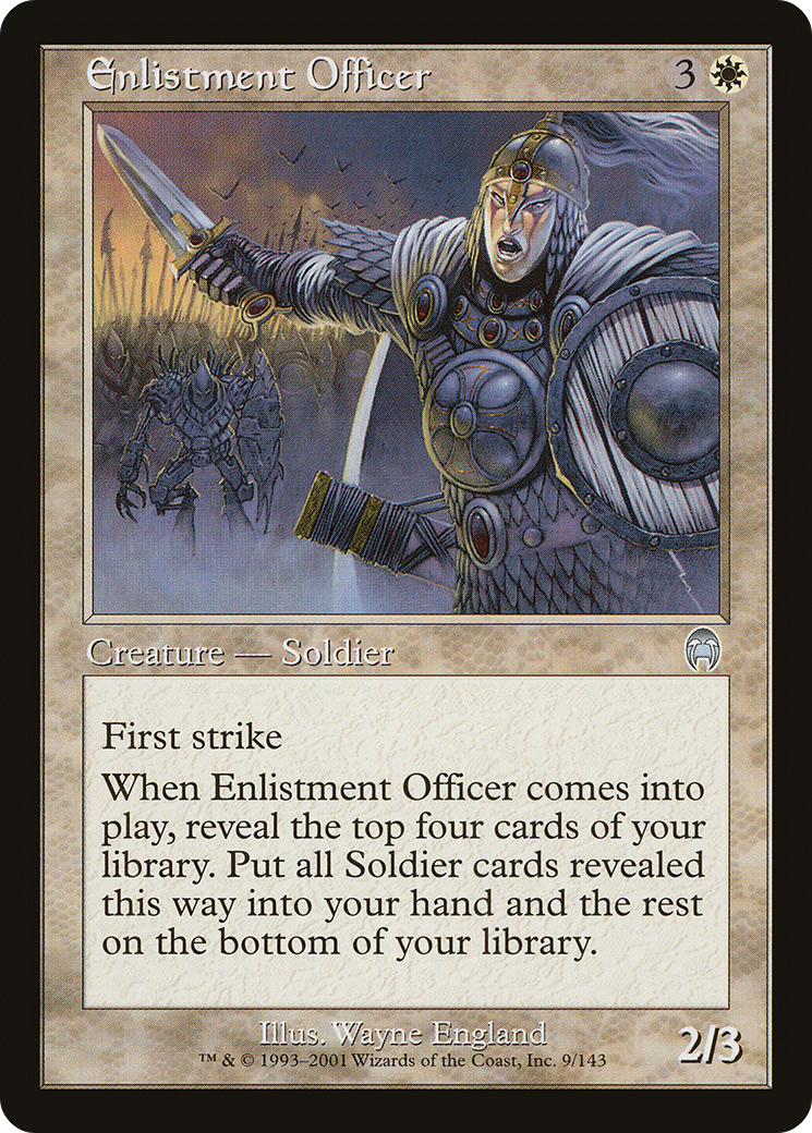 Enlistment Officer (APC-009) - Apocalypse - Premium MTG Single from Wizards of the Coast - Just $0.08! Shop now at Game Crave Tournament Store