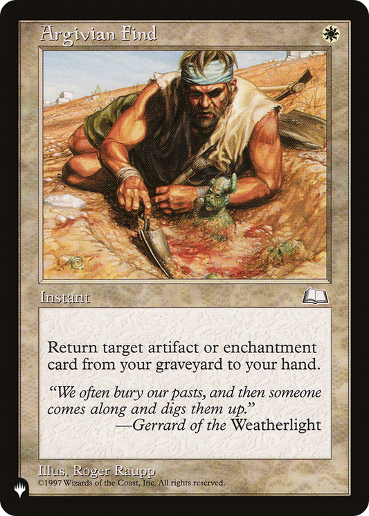 Argivian Find (PLIST-891) - The List - Premium MTG Single from Wizards of the Coast - Just $0.13! Shop now at Game Crave Tournament Store