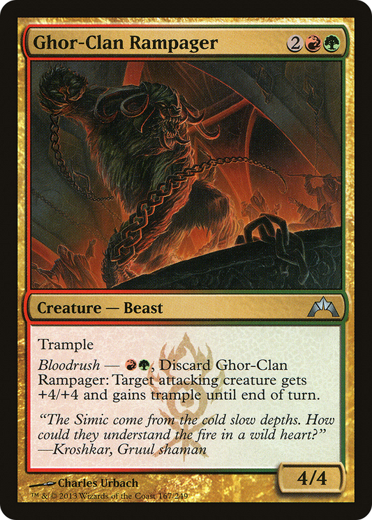 Ghor-Clan Rampager (GTC-167) - Gatecrash - Premium MTG Single from Wizards of the Coast - Just $0.08! Shop now at Game Crave Tournament Store