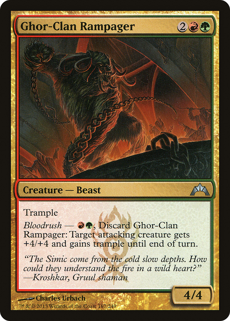 Ghor-Clan Rampager (GTC-167) - Gatecrash Foil - Premium MTG Single from Wizards of the Coast - Just $0.15! Shop now at Game Crave Tournament Store