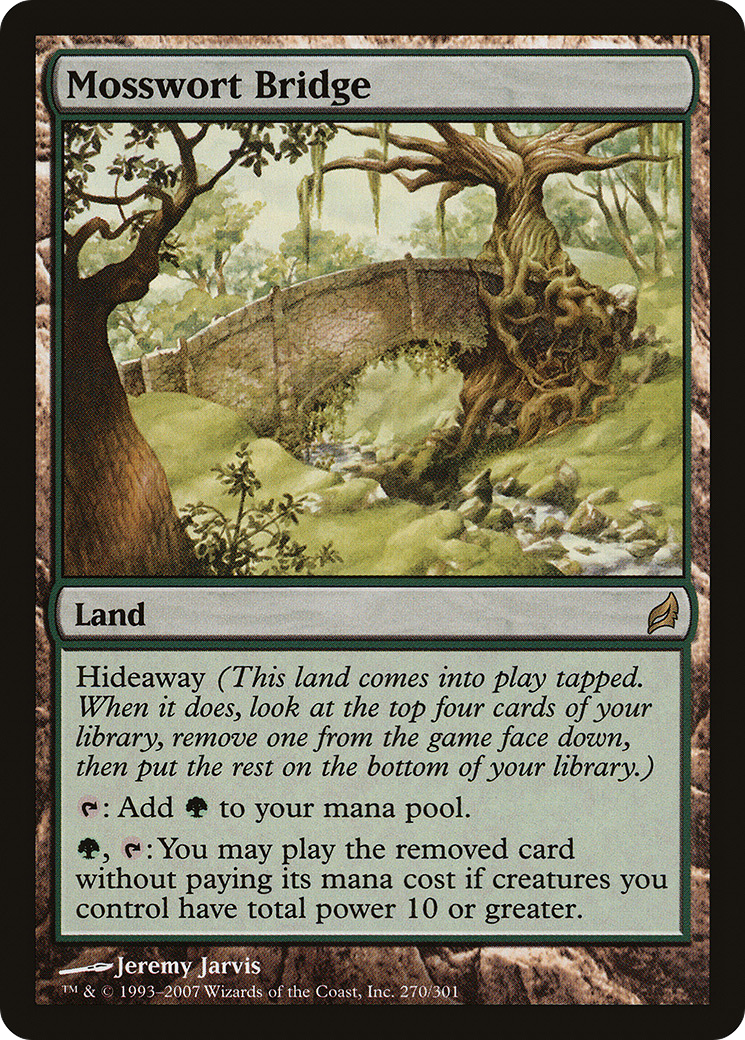 Mosswort Bridge (LRW-270) - Lorwyn Foil - Premium MTG Single from Wizards of the Coast - Just $7.34! Shop now at Game Crave Tournament Store