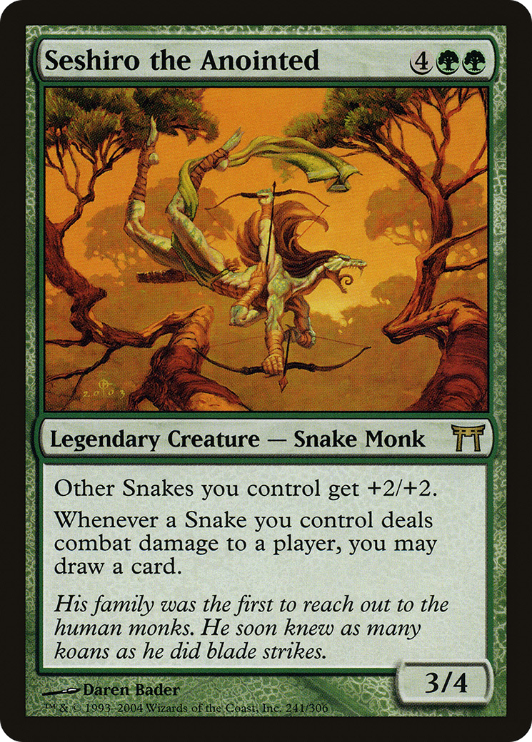 Seshiro the Anointed (CHK-241) - Champions of Kamigawa - Premium MTG Single from Wizards of the Coast - Just $1.30! Shop now at Game Crave Tournament Store